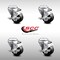 Service Caster 3.5 Inch SS Phenolic Wheel Swivel Bolt Hole Caster Set with Brake SCC-SSBH20S3514-PHS-TLB-4 - alternate 5